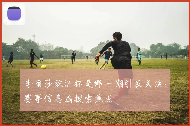 李丽莎欧洲杯是哪一期引发关注,赛事信息成搜索焦点